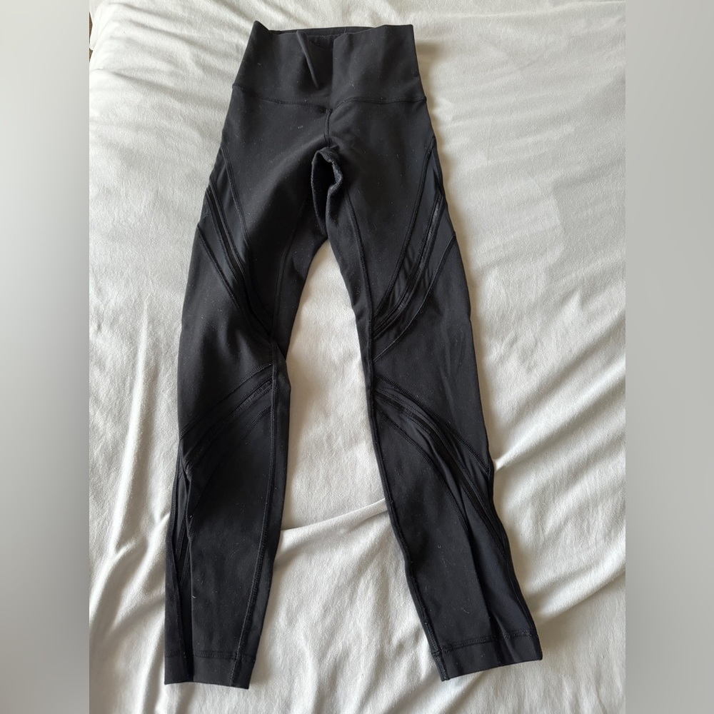 Lululemon Wunder Under Mesh Leggings